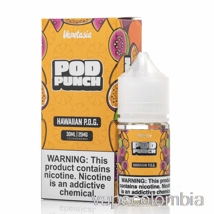 Vape Recargable Hawaiano P.o.g. - Sales De Ponche De Vapetasia - 30ml 25mg